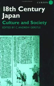 Front cover of 18th Century Japan by C. Andrew Gerstle