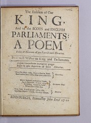 Front cover of The Emblem of our king, and of the Scots and English Parliaments by William III King of England