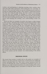 Front cover of Teachers and the reform of elementary science by Heidi Bulmahn Barker