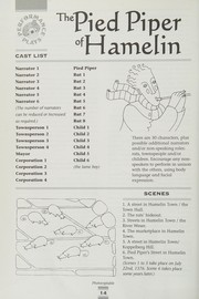 Front cover of Pied Piper of Hamelin by Alison Chaplin