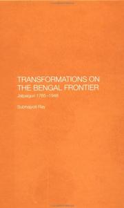 Cover of Transformations on the Bengal Frontier by Subhajyoti Ray