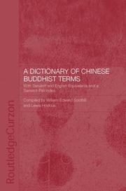 Front cover of A Dictionary of Chinese Buddhist Terms by Lewis Hodous