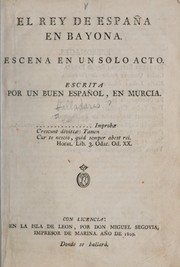 Front cover of El rey de España en Bayona by Buen español en Murcia