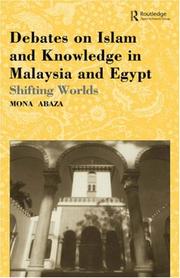 Front cover of Debates on Islam and Knowledge in Malaysia and Egypt by Mona Abaza