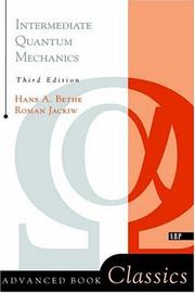 Front cover of Intermediate quantum mechanics by Hans Albrecht Bethe