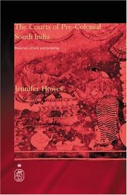 Front cover of The courts of pre-colonial South India by Jennifer Howes