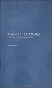 Cover of Lawyers' language by Alfred Phillips