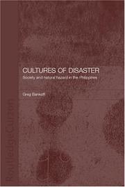 Cover of Cultures of disaster by Greg Bankoff