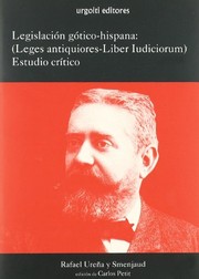 Cover of La legislación gótico-hispana by Ureña y Smenjaud, Rafael de
