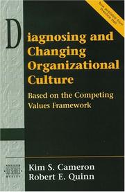 Front cover of Diagnosing and Changing Organizational Culture by Kim S. Cameron