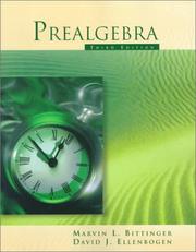 Front cover of Prealgebra by Marvin L. Bittinger