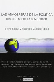 Front cover of Les atmosphères de la politique by Bruno Latour