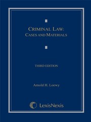 Front cover of Criminal law by Arnold H. Loewy