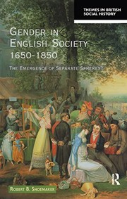 Front cover of Gender in English Society 1650-1850 by Robert B. Shoemaker