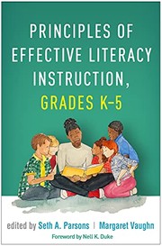 Front cover of Principles of Effective Literacy Instruction, Grades K-5 by Seth A. Parsons