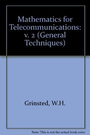 Front cover of Mathematics for telecommunications and electrical engineering by Douglas Frank Spooner