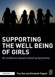 Front cover of Supporting the Well-Being of Girls by Tina Rae