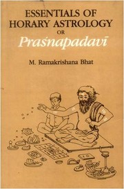 Front cover of Essentials of horary astrology, or, Praśnapadavī by M. Ramakrishna Bhat