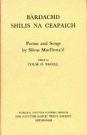 Front cover of Poems and songs by Sìleas MacDonald