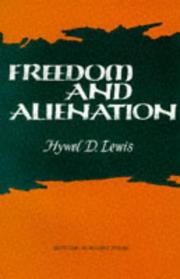 Front cover of Freedom and alienation by Hywel David Lewis