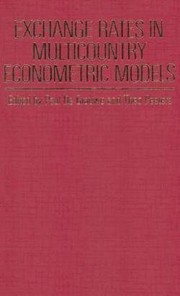 Front cover of Exchange rates in multicountry econometric models by Paul de Grauwe
