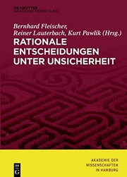 Front cover of Rationale Entscheidungen Unter Unsicherheit by Bernhard Fleischer