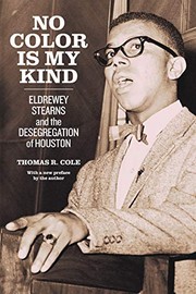 Front cover of No Color Is My Kind by Cole, Thomas R.