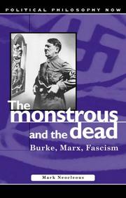 Cover of Monstrous and the Dead by Mark Neocleous