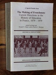 Front cover of The making of Frenchmen by Donald N. Baker