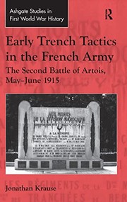 Front cover of Early trench tactics in the French Army by Jonathan Krause