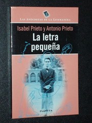 Front cover of La letra pequeña by Isabel Prieto Palomo