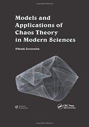 Front cover of Models and applications of chaos theory in modern sciences by Elhadj Zeraoulia