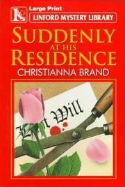 Front cover of Suddenly at his residence by Christianna Brand