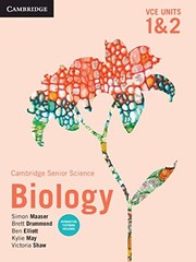 Front cover of Cambridge VCE Biology Units 1&2 by Simon Maaser