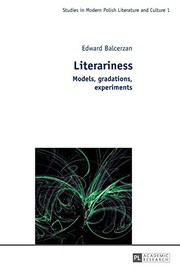 Cover of Literariness by Edward Balcerzan