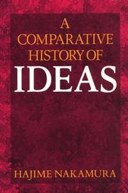 Front cover of A comparative history of ideas by Hajime Nakamura