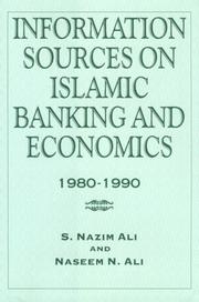 Cover of Information sources on Islamic banking and economics, 1980-1990 by Syed Nazim Ali