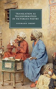 Front cover of Translation As Transformation in Victorian Poetry by Annmarie Drury