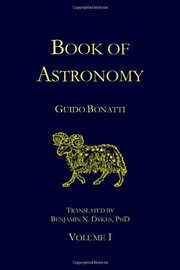Front cover of The Book of Astronomy by Guido Bonatti