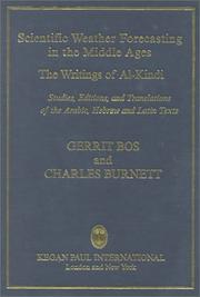 Front cover of Scientific weather forecasting in the middle ages by Kindī