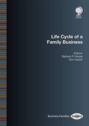 Front cover of Life Cycle of a Family Business by Barbara R. Hauser