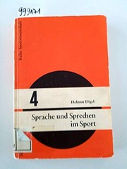 Front cover of Sprache und Sprechen im Sport by Helmut Digel