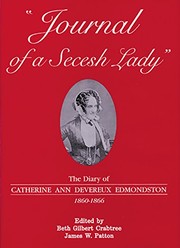 Front cover of Journal of a secesh lady by Catherine Devereux Edmondston
