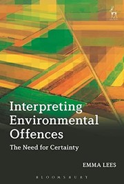 Cover of Interpreting Environmental Offences by Emma Lees