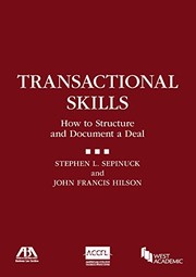 Cover of Transactional skills by Stephen L. Sepinuck