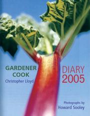 Cover of Gardener Cookbook Diary 2005 (Diary) by Christopher Lloyd