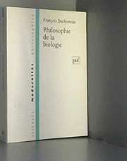 Front cover of Philosophie de la biologie by François Duchesneau