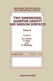 Cover of Two dimensional quantum gravity and random surfaces by Jerusalem Winter School for Theoretical Physics. (8th 1990-1991 Jerusalem)