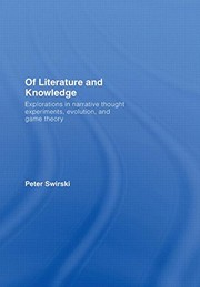 Front cover of Of literature and knowledge by Peter Swirski