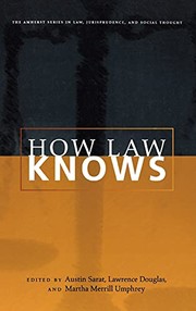 Cover of How law knows by Austin Sarat